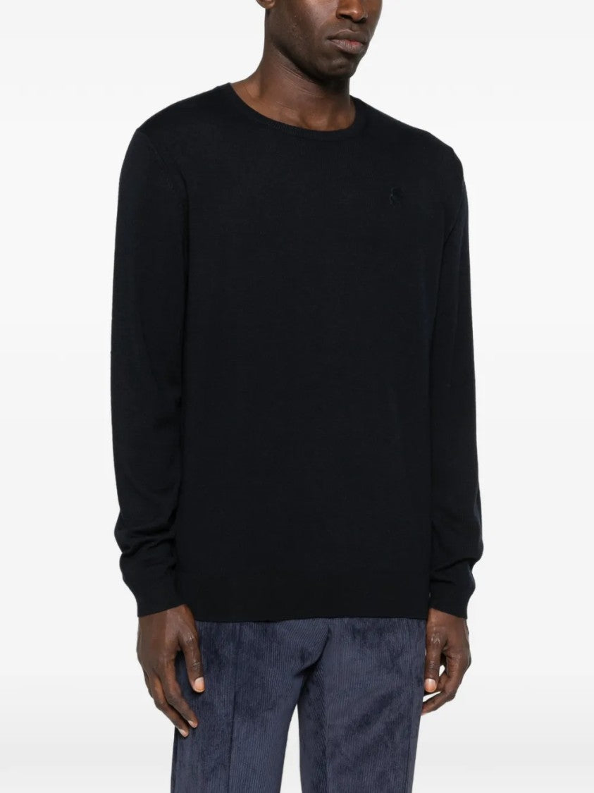 Karl Lagerfeld Fitted Round Neck Knitwear Sweater