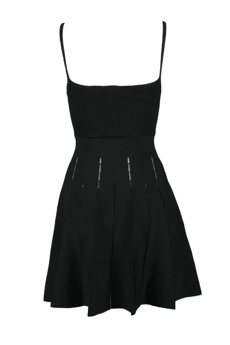 Pinko V-Neck Mini Dress With Cut-Out Waist