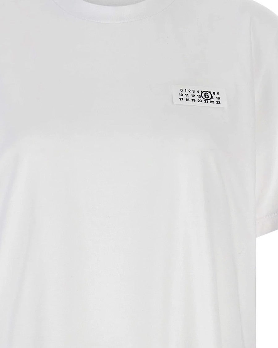 Mm6 By Maison Margiela T-Shirt Numeric Signature Optic White