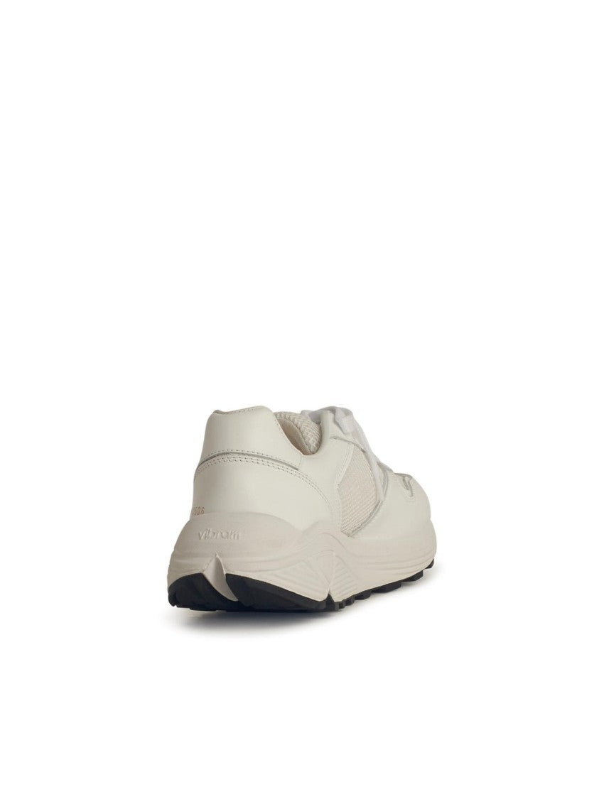 Common Projects Runner' White Leather Blend Sneakers