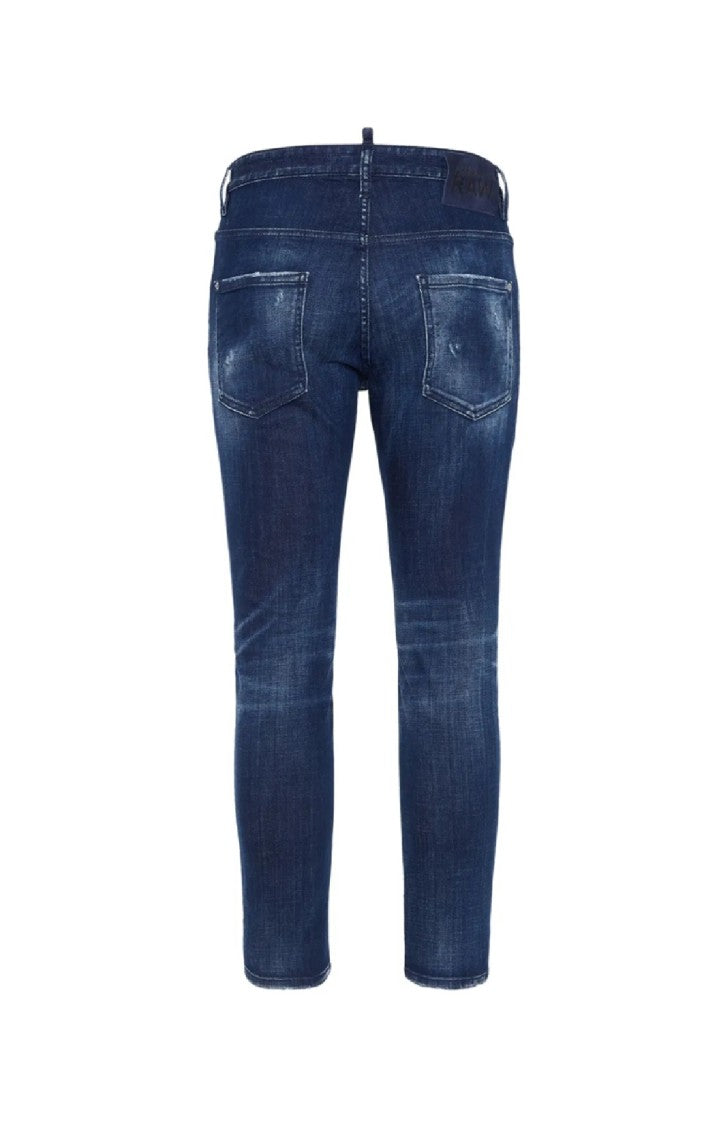 Dsquared2 Five-Pocket Slim-Fit Denim Jeans With Distressed Finish