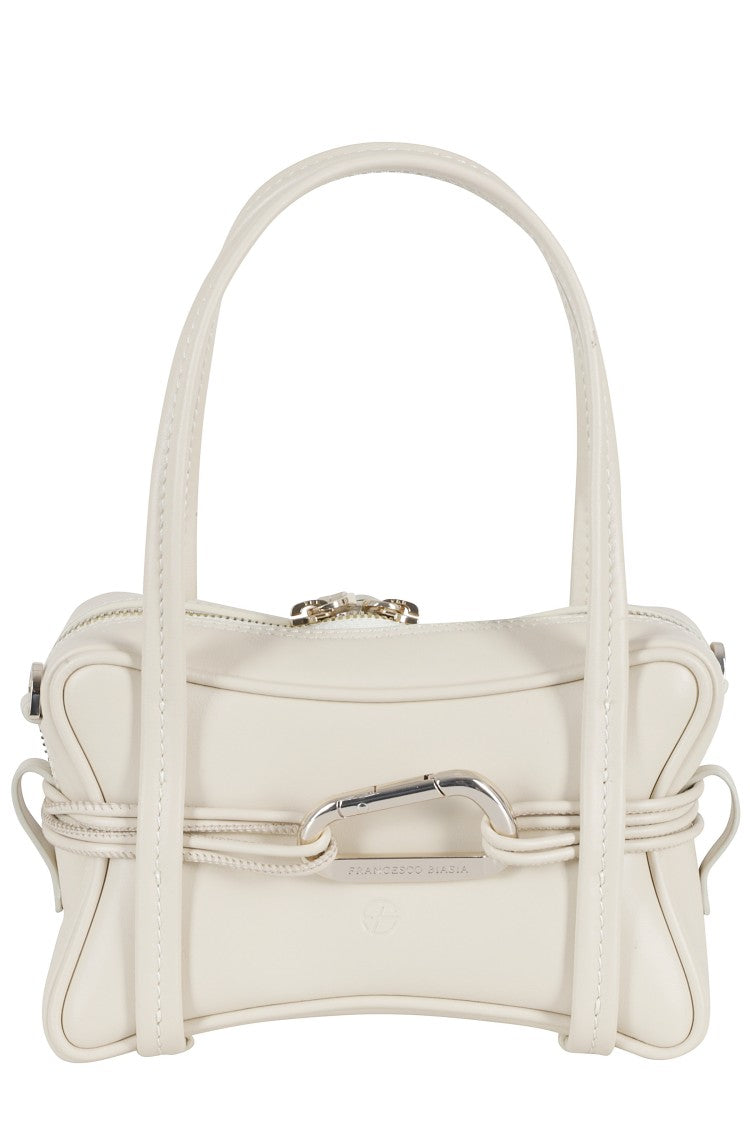 Biasia Cashmere Edwige 4Ever Mini Snap-Hook Leather Handbag