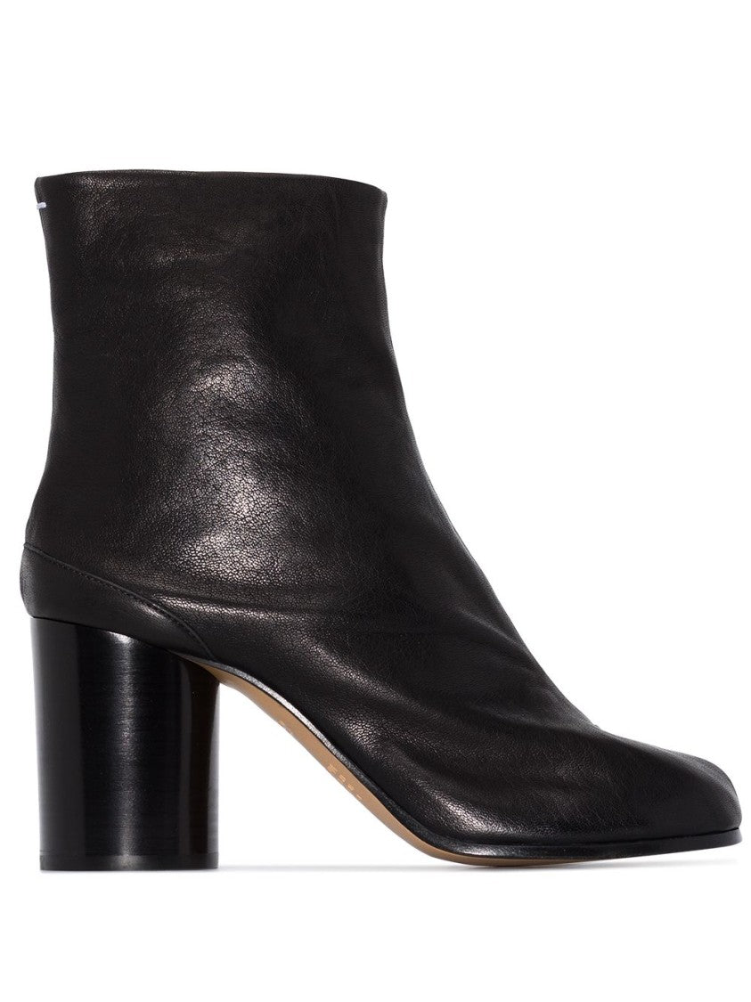 Maison Margiela Tabi Ankle Boots With Unique Tabi Toe Design And Block Heel