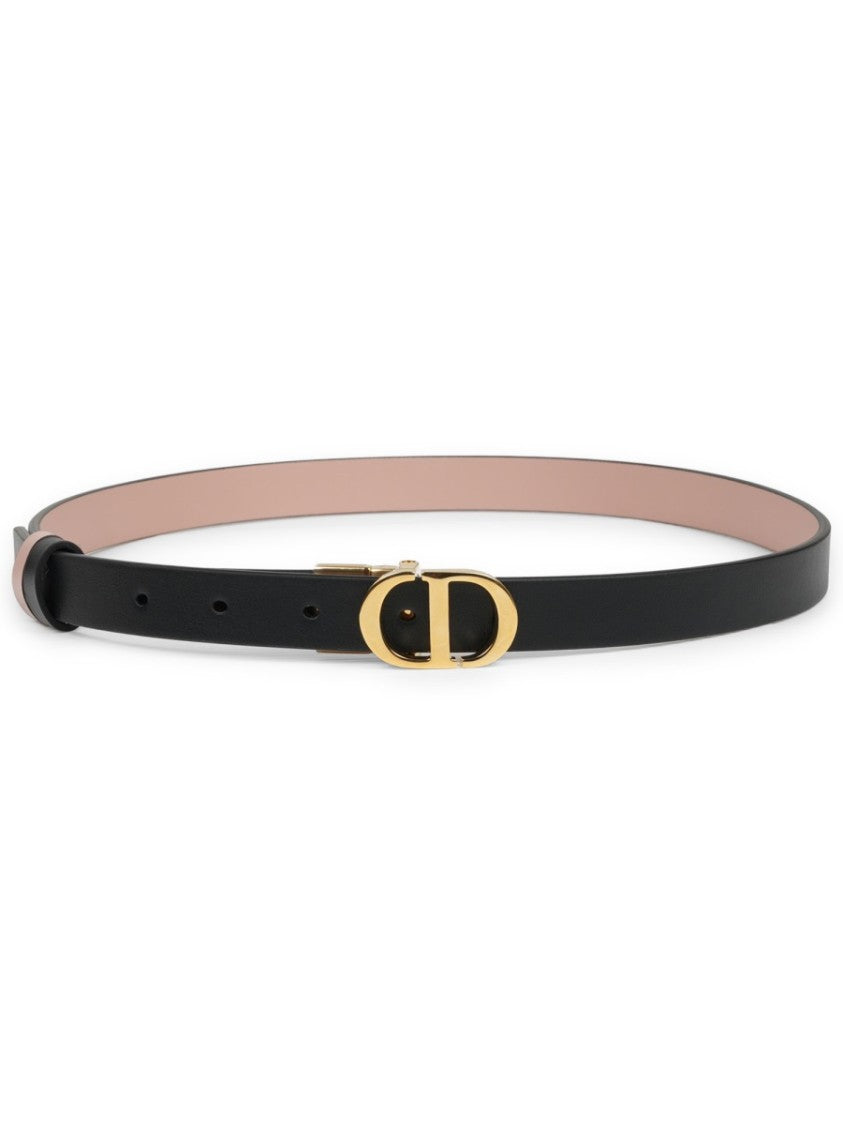 Dior 30 Montaigne Reversible Slim Leather Belt
