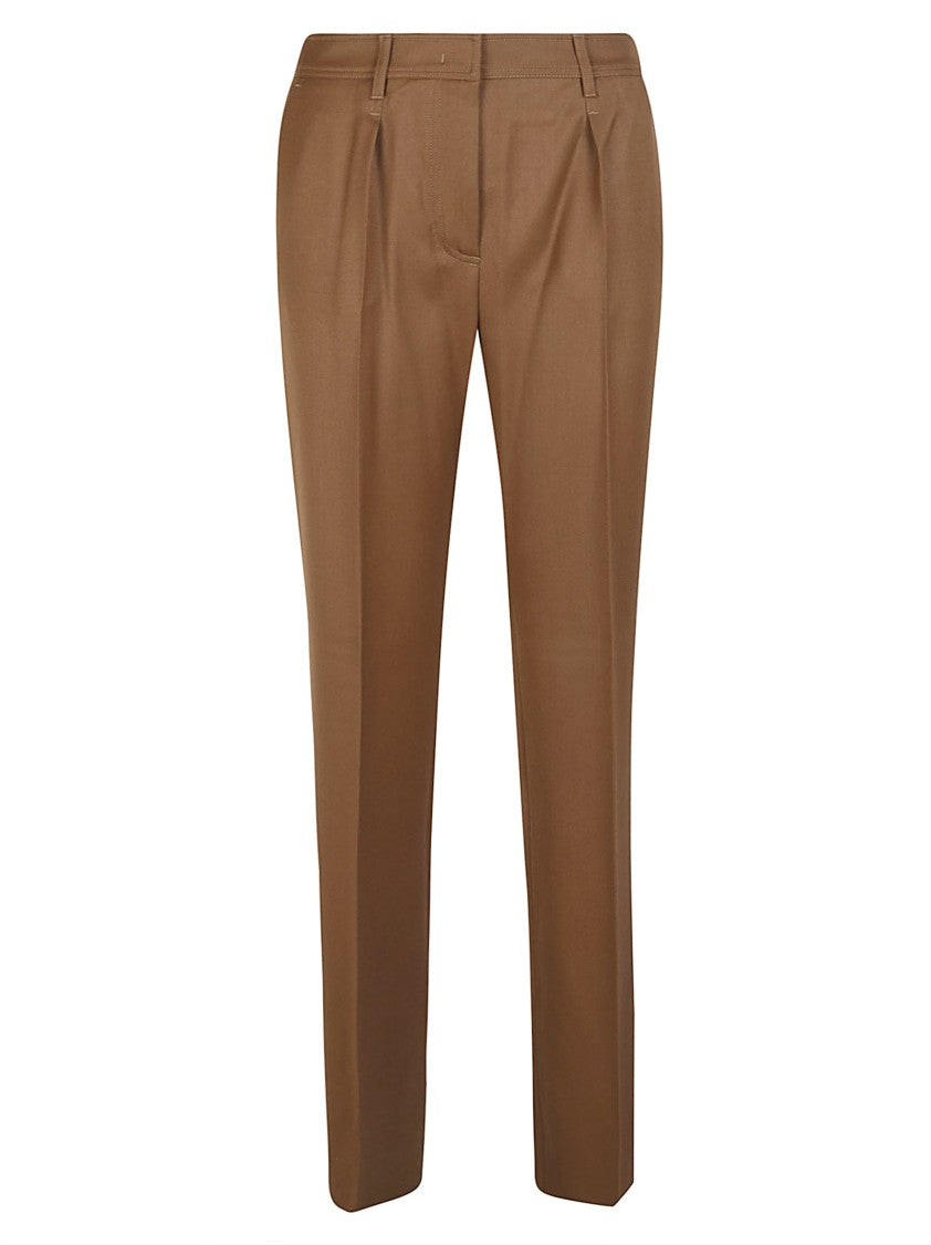 Max Mara Cannes Tailored Straight Leg Wool Pants