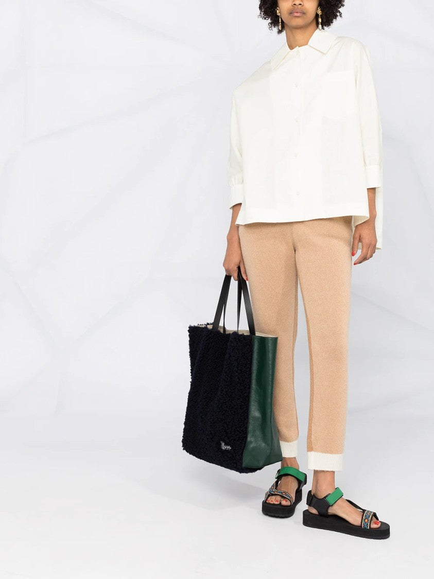 Marni Ribbed-Knit Cashmere Trousers