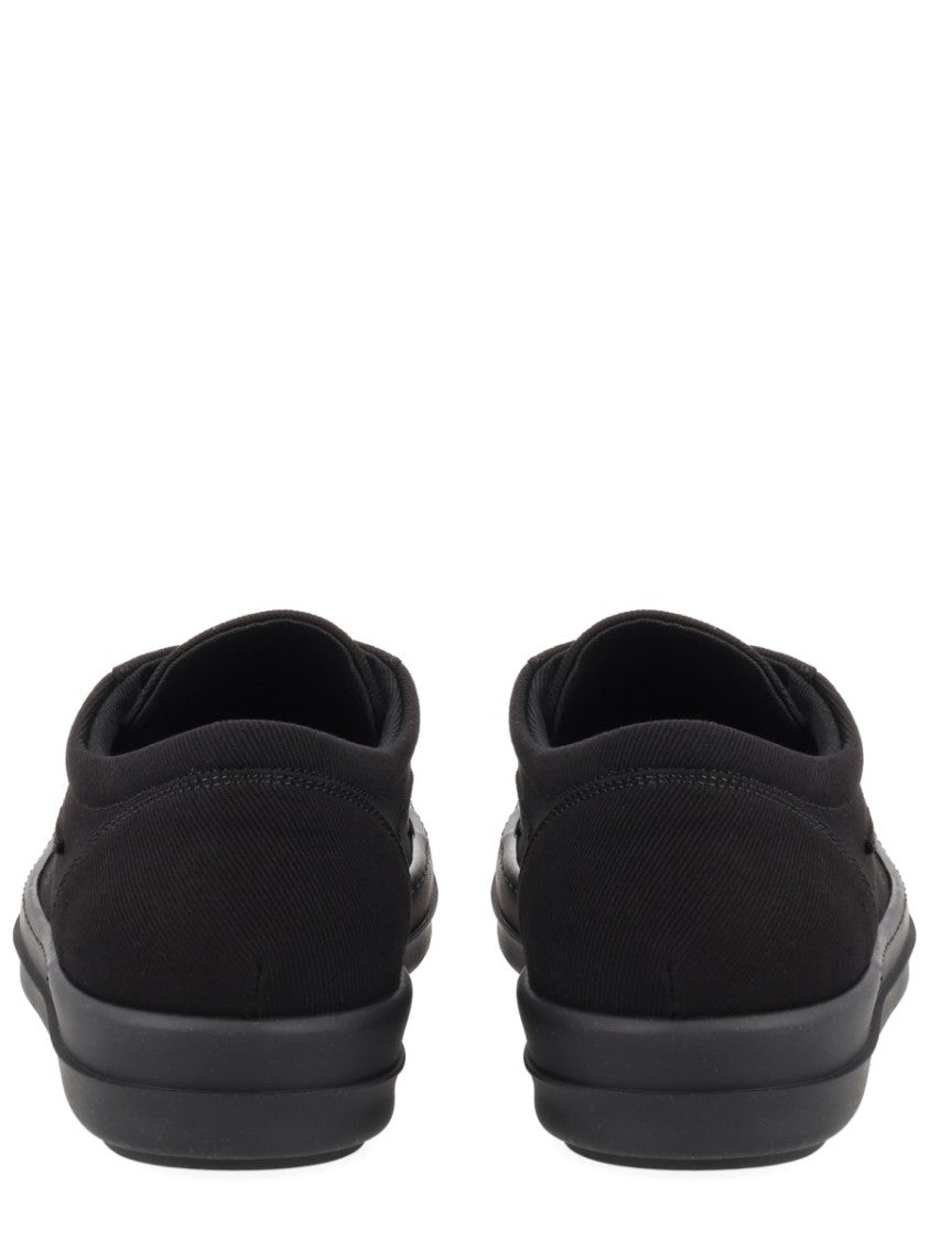 Drkshdw By Rick Owens Black Laceless Vintage Sneaks Slip-On Sneakers