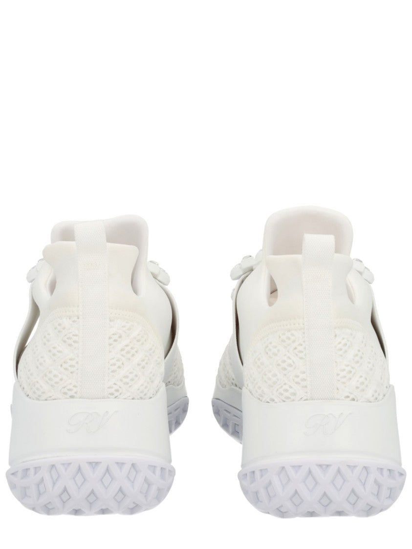 Roger Vivier Viv'run Woven Canvas Sneakers