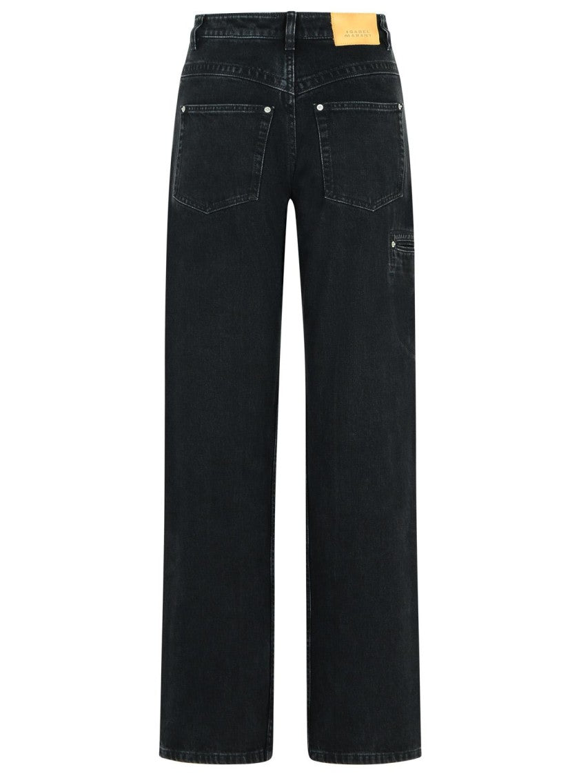 Isabel Marant 'Stely' Black Denim Pants