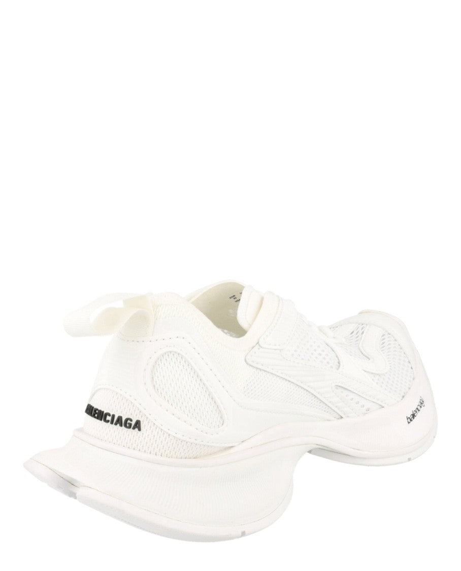 Balenciaga Low-Top Sneakers With Mesh Detailing And Block Heel