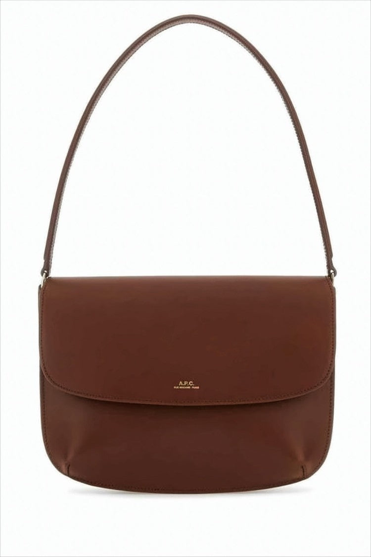 A.P.C. Structured Cow Leather Shoulder Bag