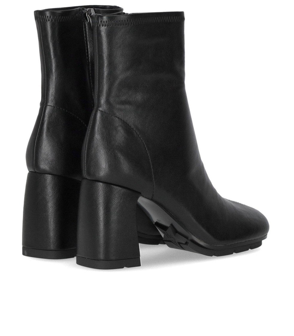 Ash Eclat Black Heeled Ankle Boot