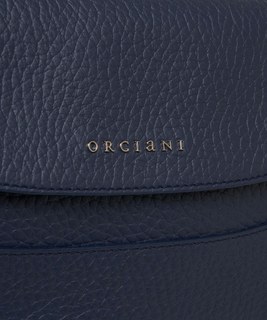 Orciani Blue 'Nana' Leather Shoulder Bag