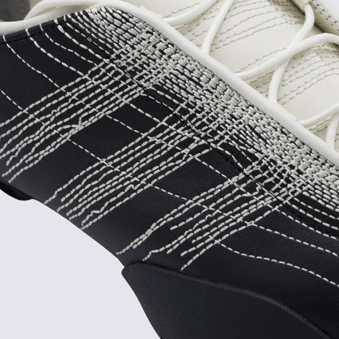 Y-3 Low-Profile Sneakers With Textured Stitching And Signature Detail