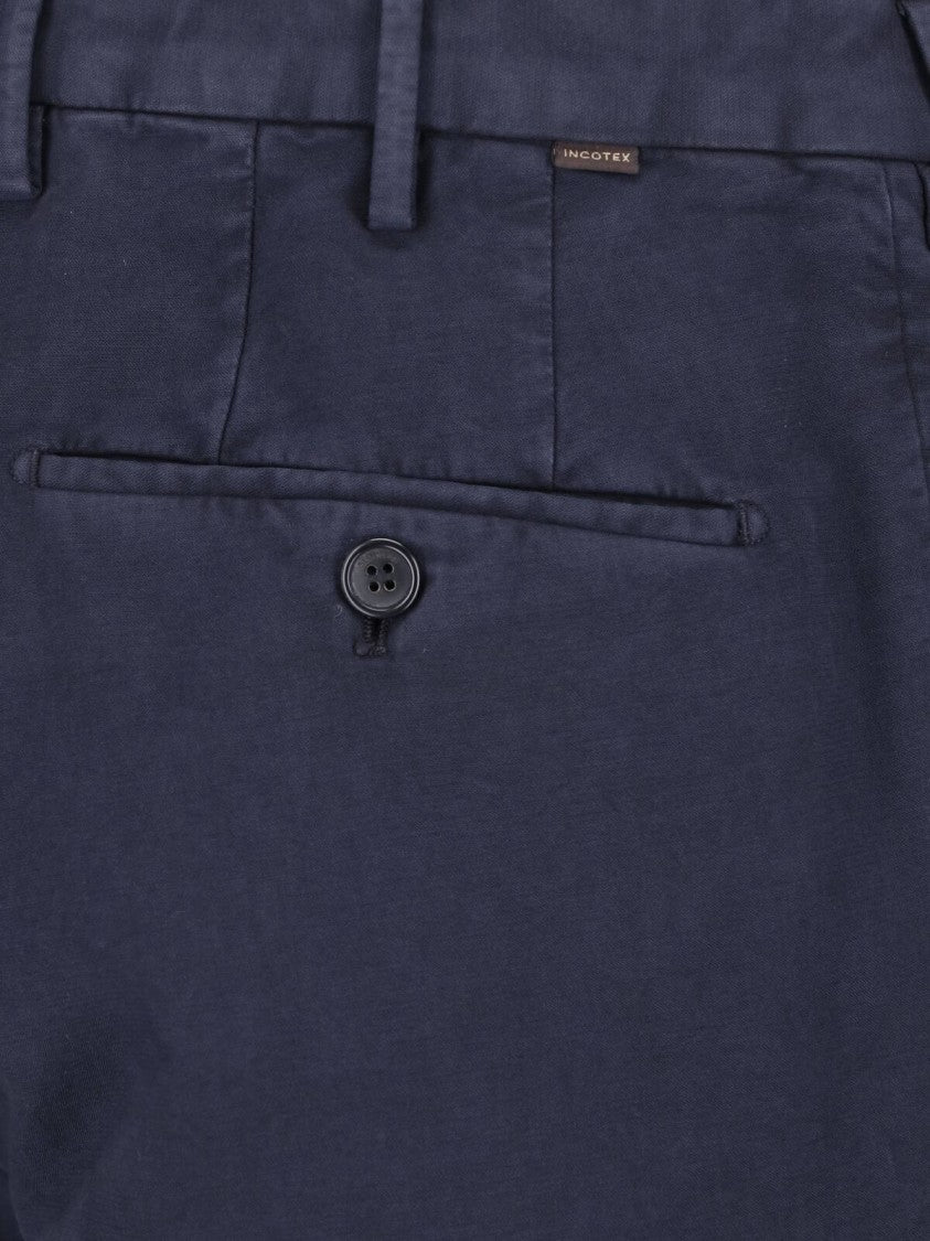 Incotex Slim Tapered Fit Tailored Pants With Mid-Rise Waist