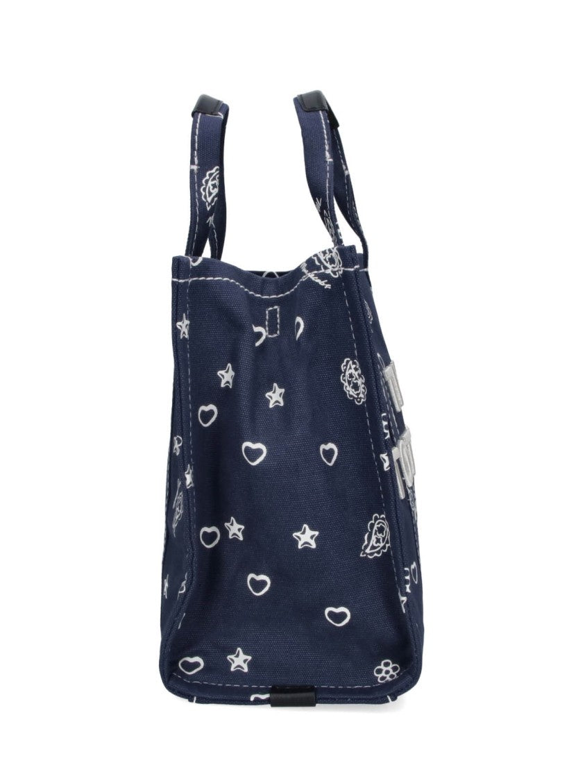 Marc Jacobs Structured Tote Bag With Embroidered Motifs