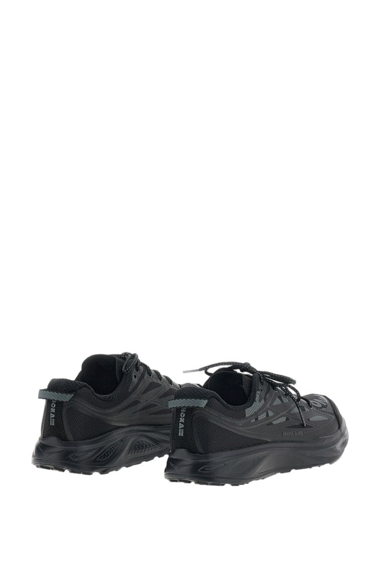 Hoka Black Huaka Pro Ultra-Lightweight Race-Lace Sneakers
