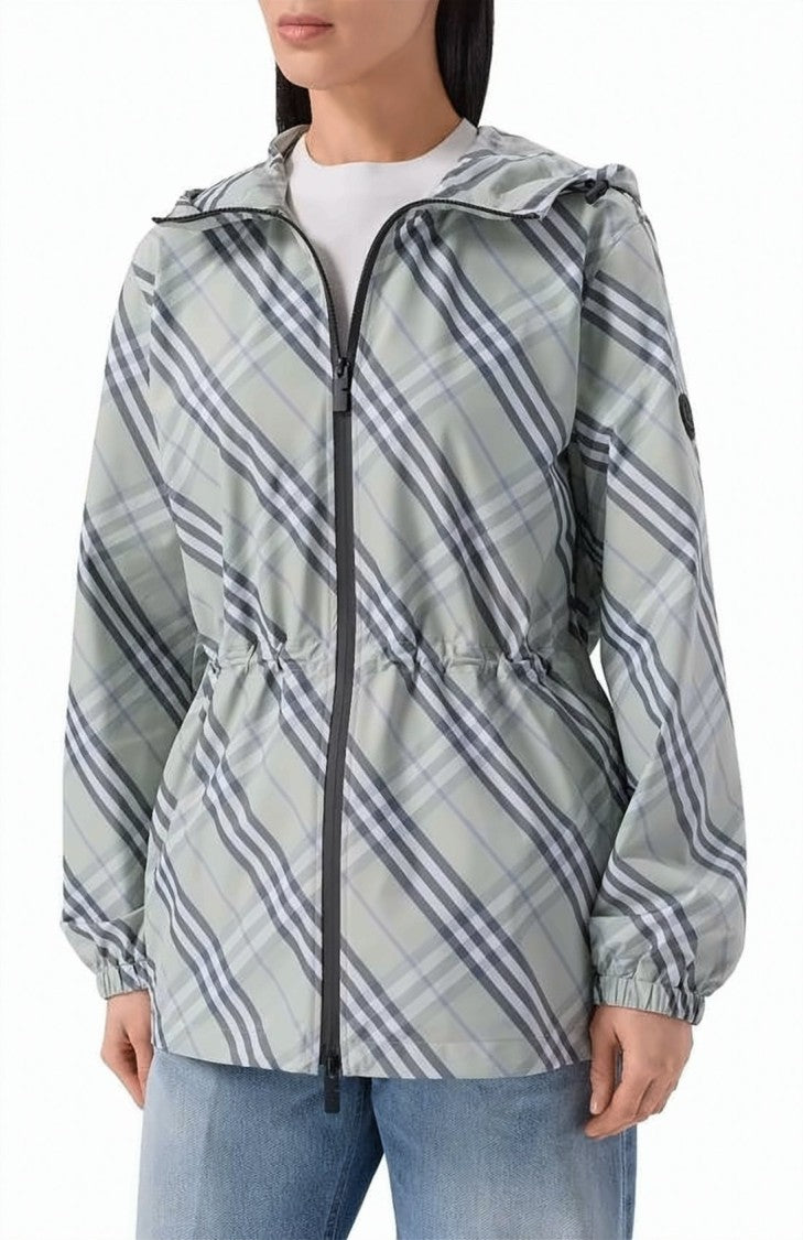 Burberry Lightweight Hooded Jacket With Adjustable Waist