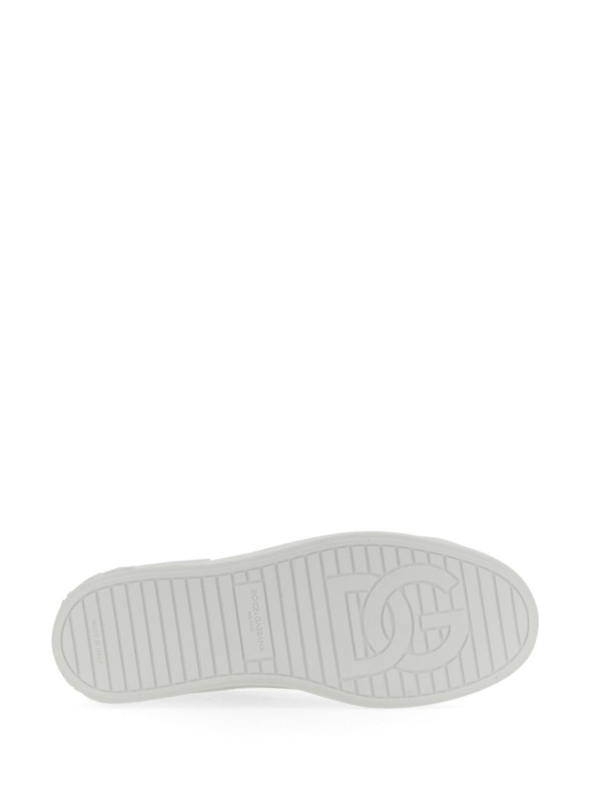 Dolce & Gabbana Portofino Low-Top Smooth Leather Sneakers