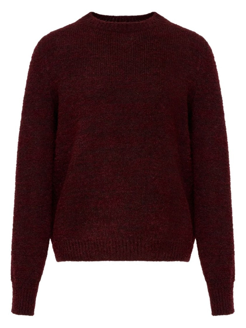 Maison Margiela Bordeaux Virgin Wool Blend Sweater