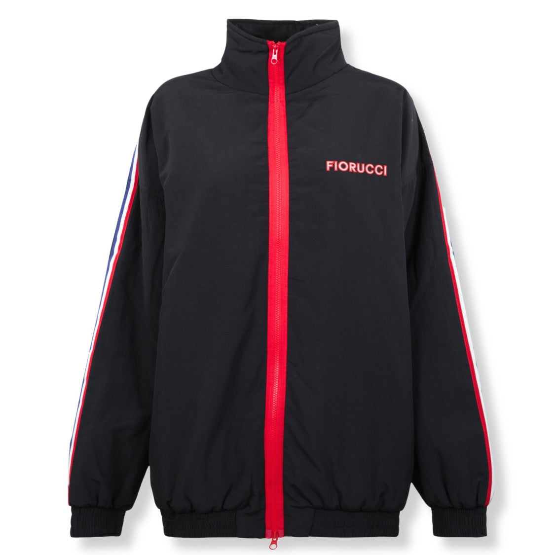 Fiorucci Tricolor Stripe Jacket With High Collar