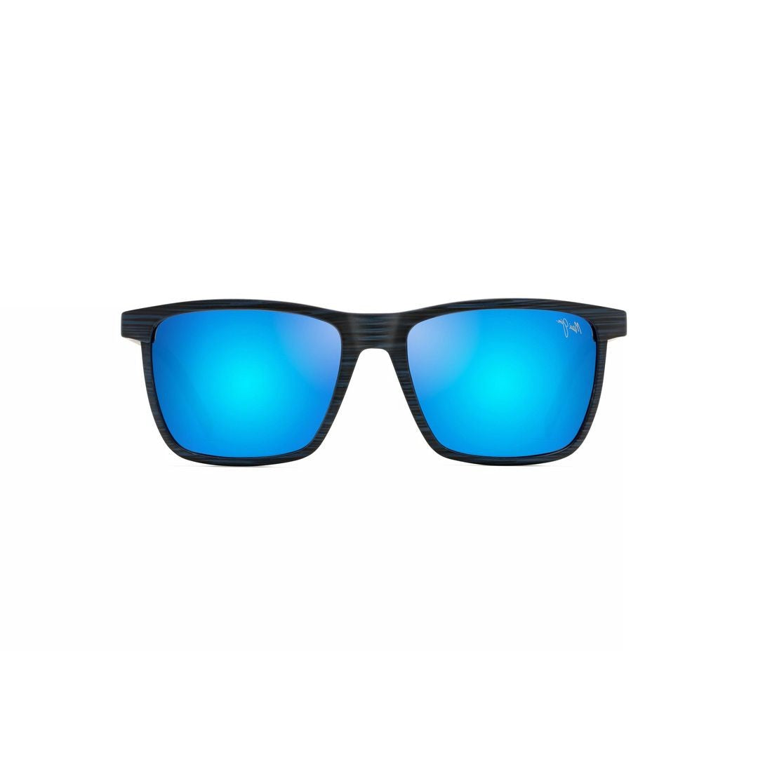 Maui Jim One Way Rectangular Frame Sunglasses With Textured Pattern