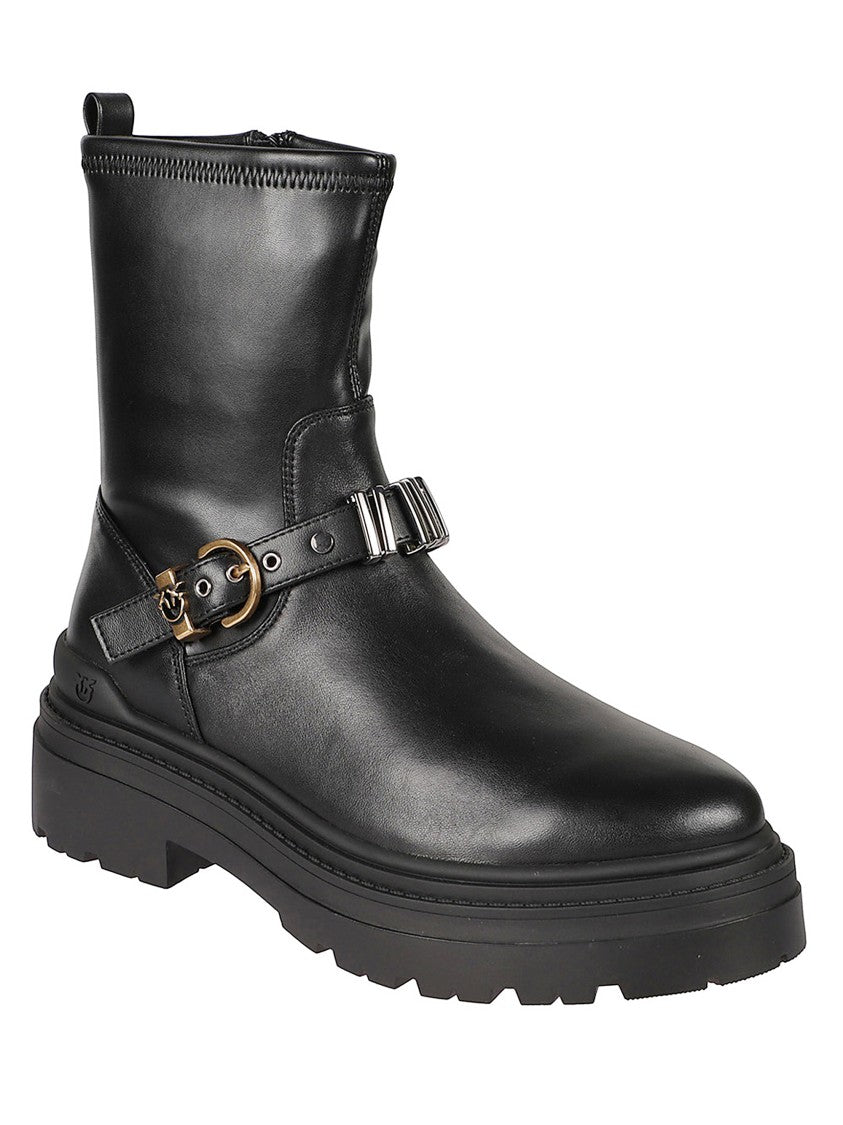 Pinko Short Boots With Buckle