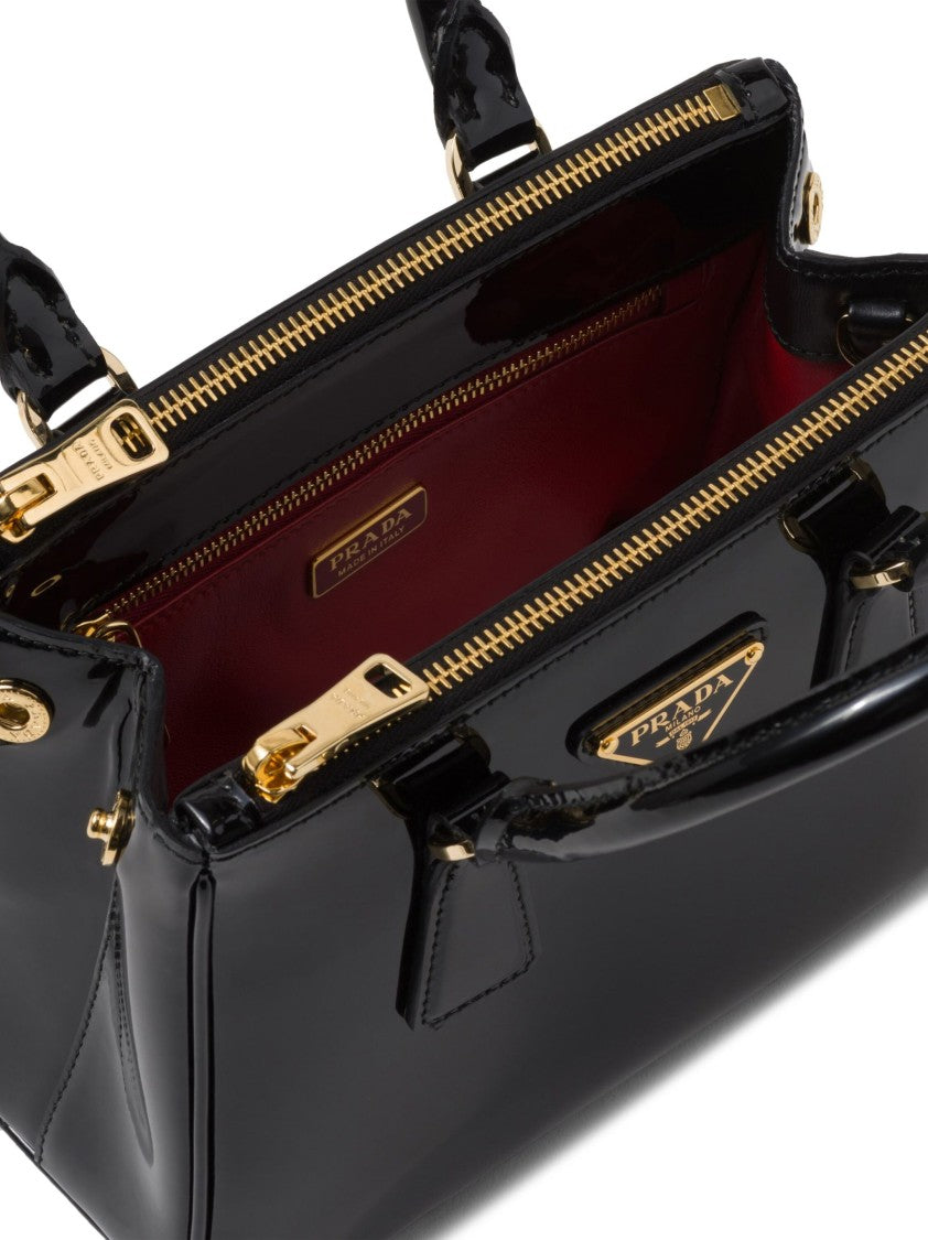 Prada Black Galleria Mini Patent Leather Bag
