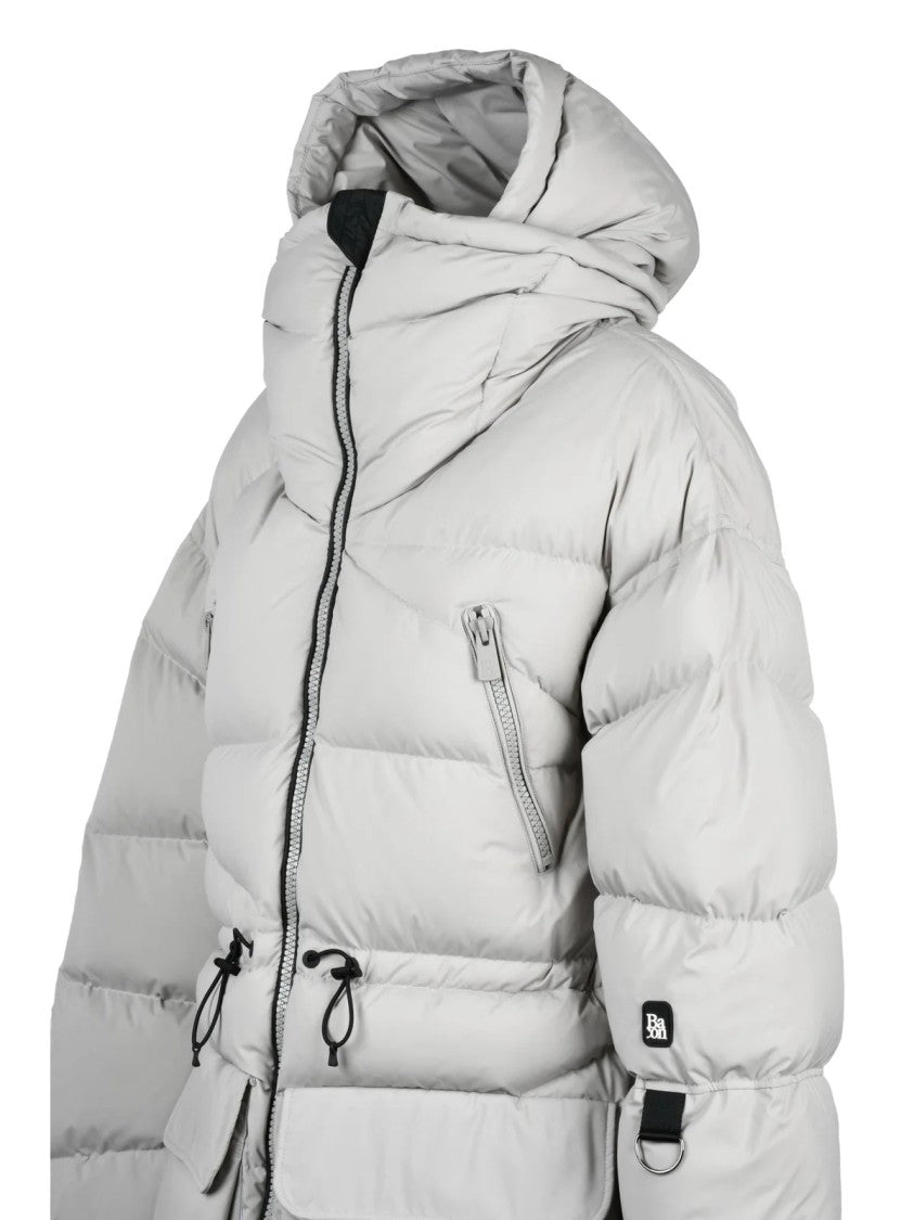 Bacon Pearl Grey Polyester Double B Parka Down Jacket