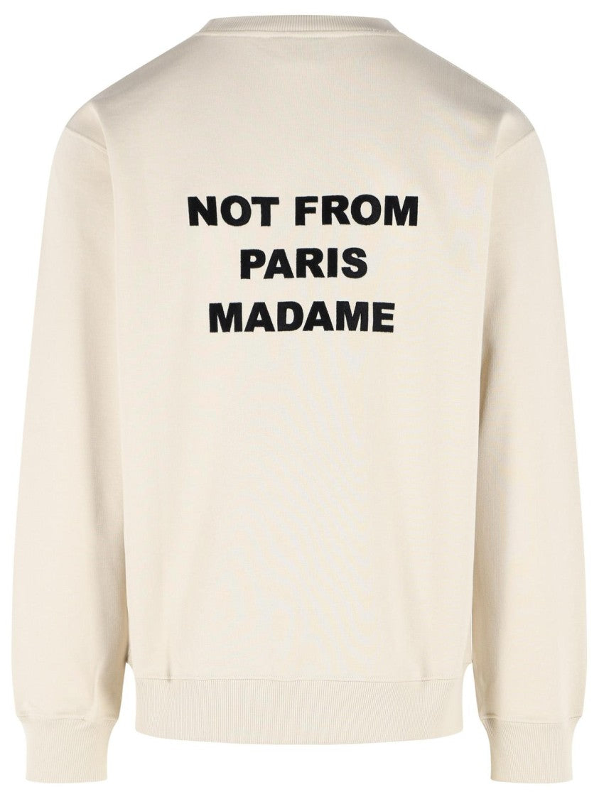 Drôle De Monsieur Dark Ivory Cotton Hoodie