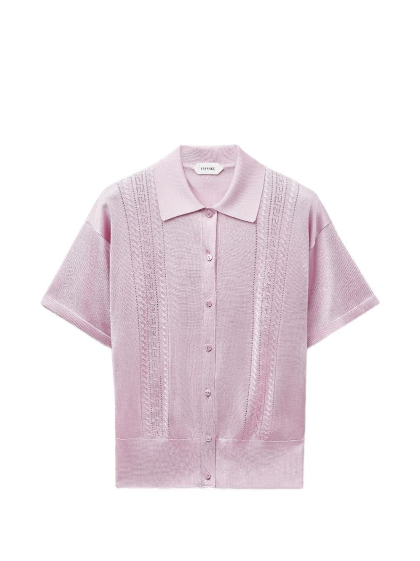 Versace Short-Sleeved Knit Sweater