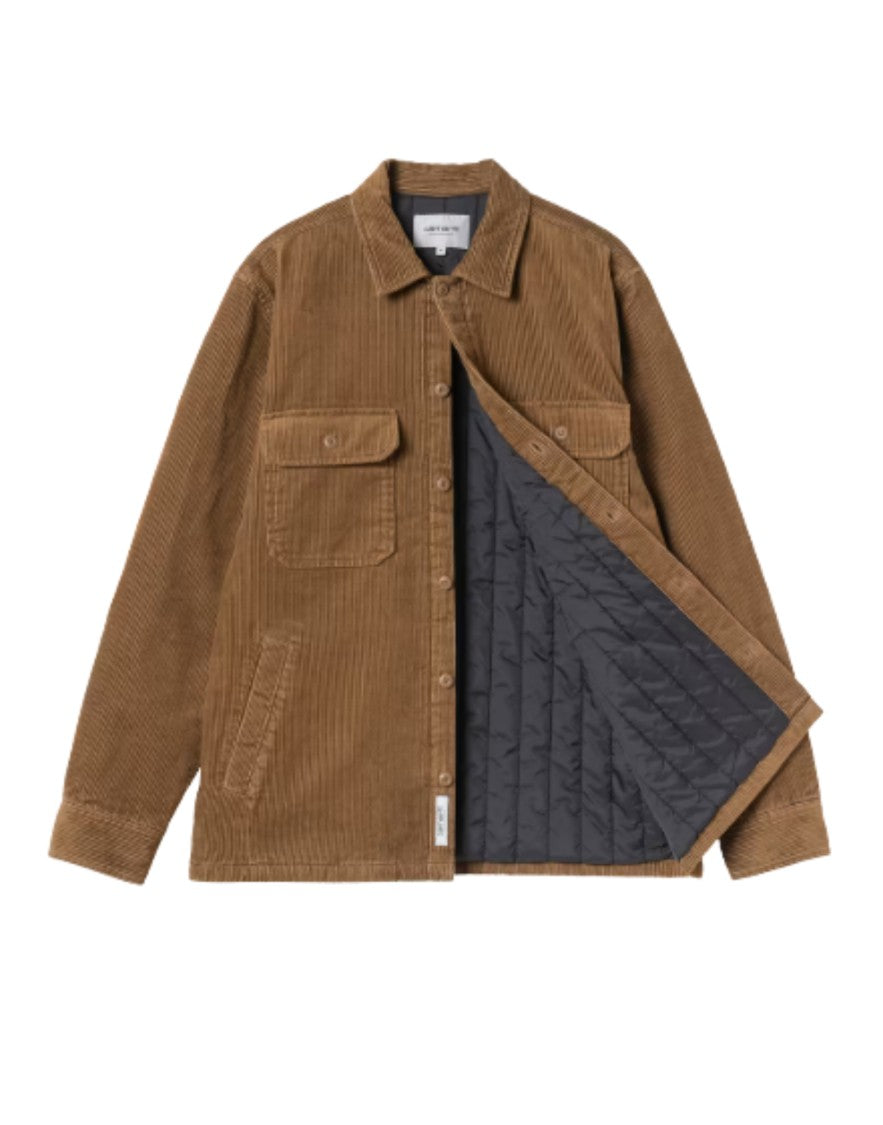Carhartt Wip Brown Eight-Wale Cotton Corduroy Shirt Jacket