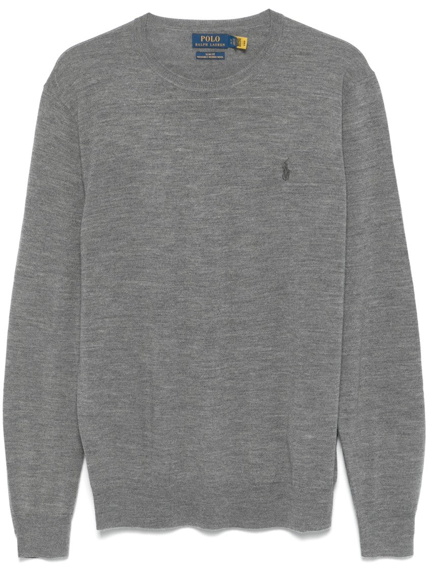 Polo Ralph Lauren Grey Pullover Tailored Crew Neck Pullover