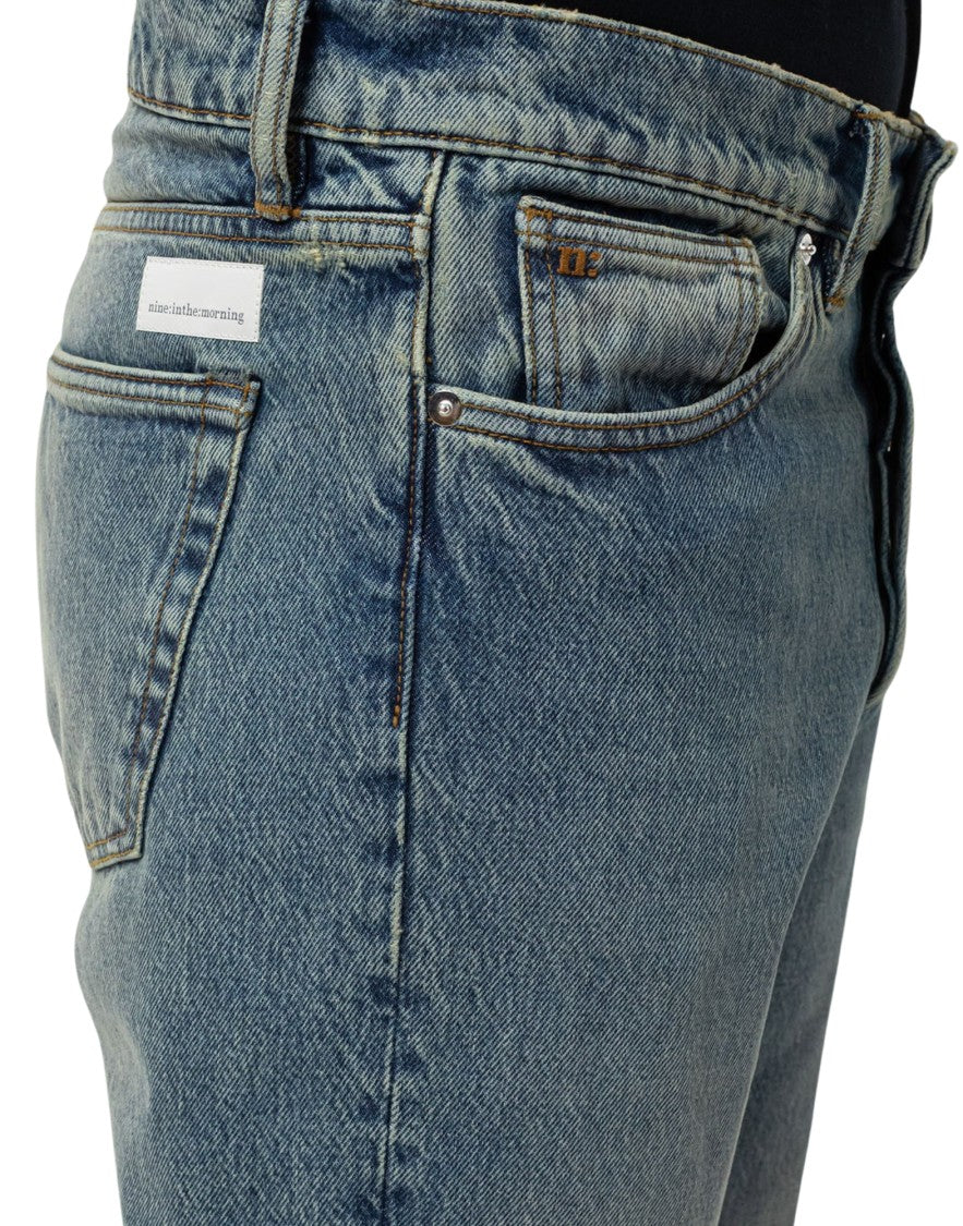 Nine In The Morning Straight-Fit Medium-Wash Denim Nathan Jeans