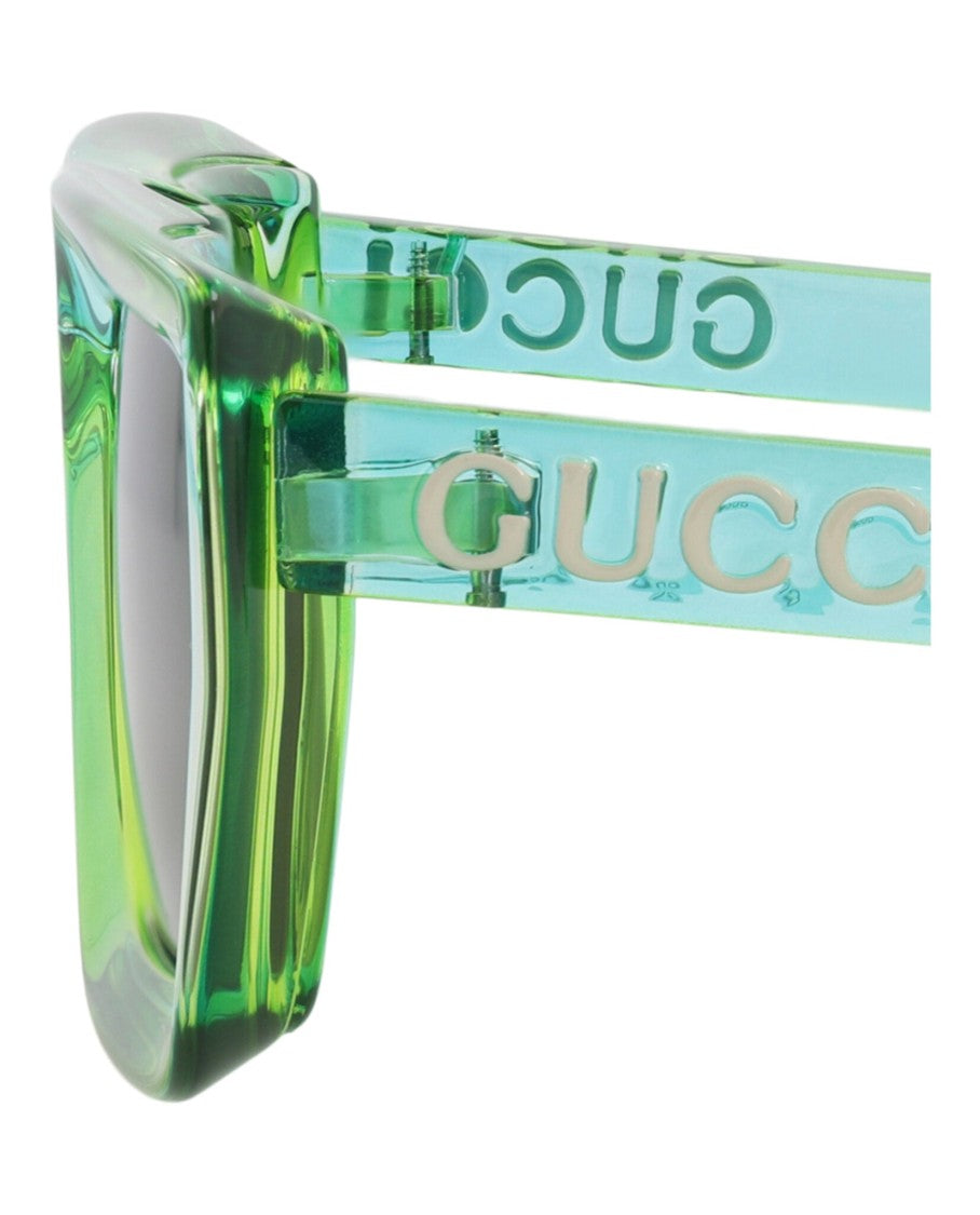 Gucci Square-Frame Injection Sunglasses