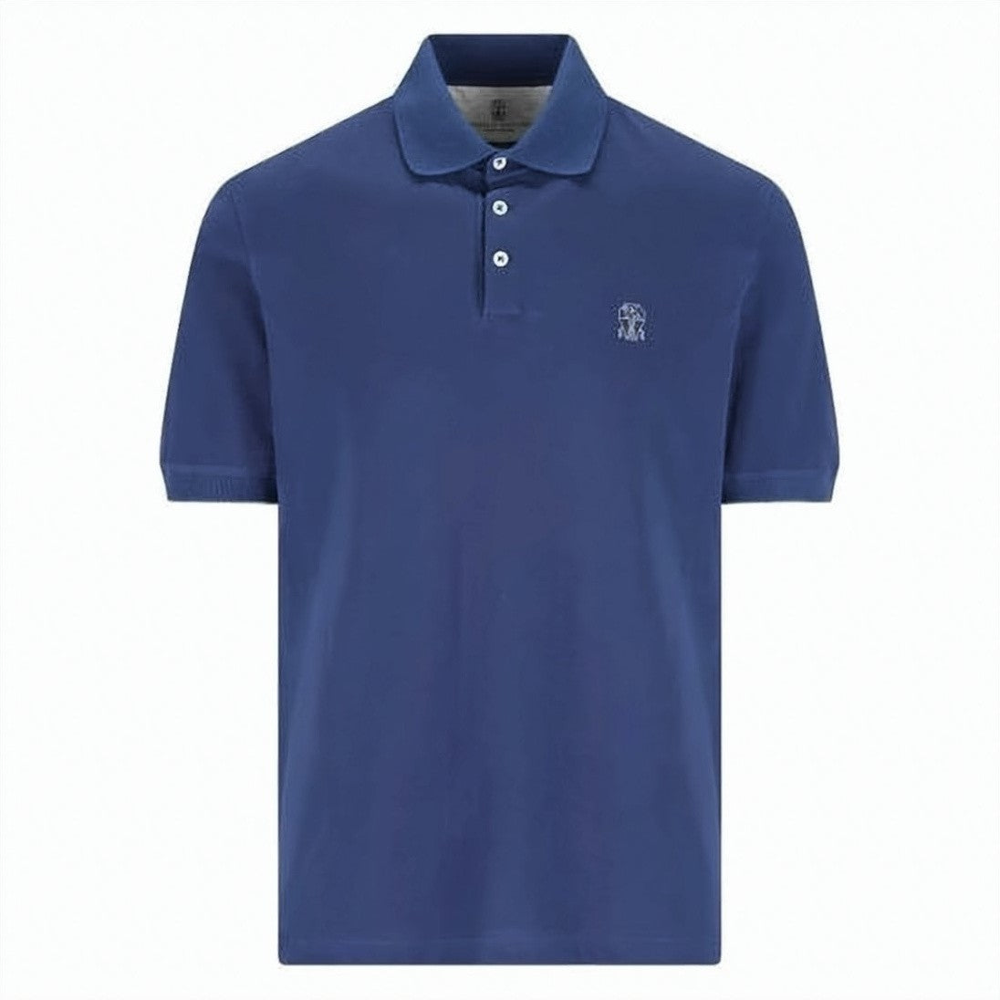 Brunello Cucinelli Short-Sleeve Polo Shirt With Ribbed Collar