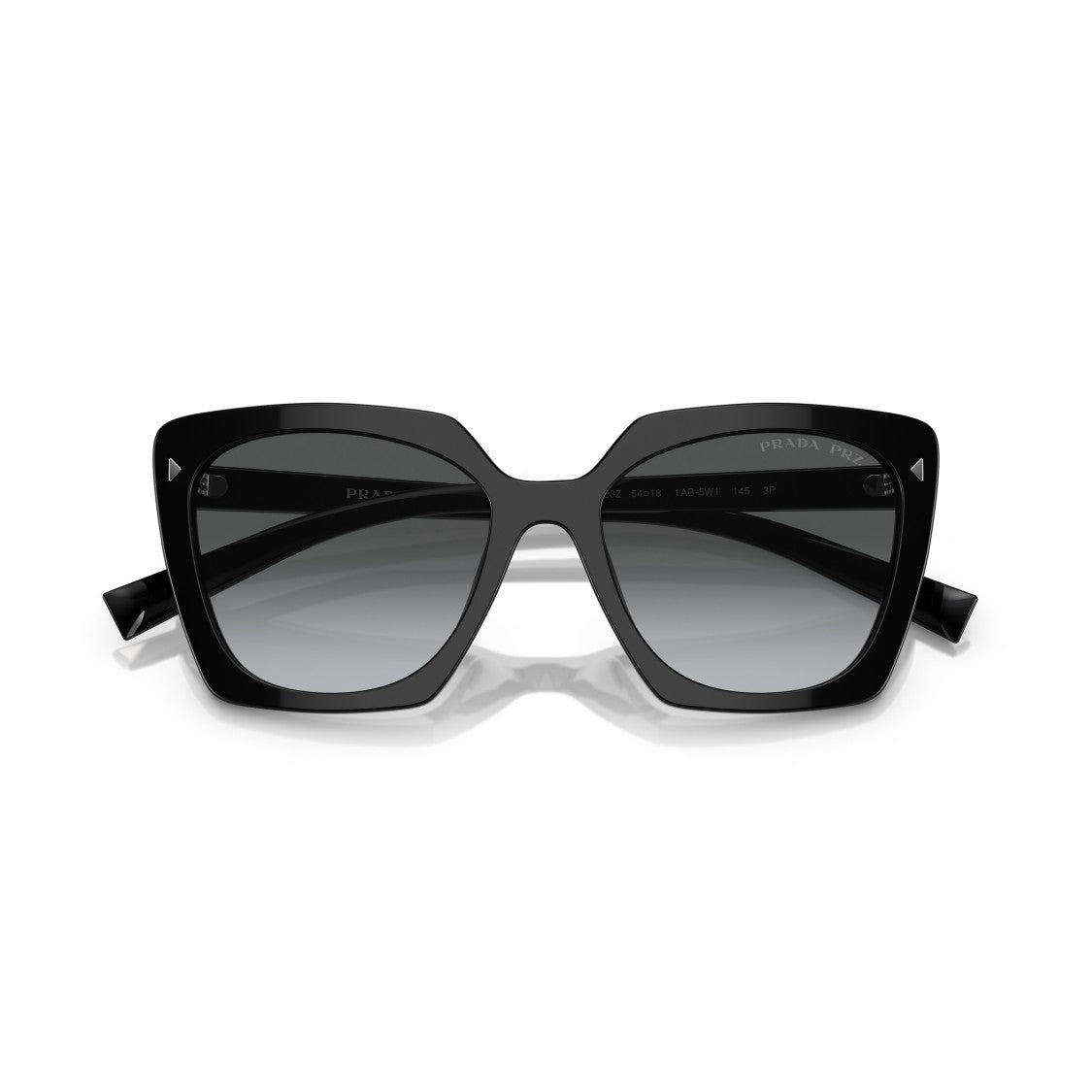 Prada 0Pr 23Zs Oversized Black Acetate Sunglasses
