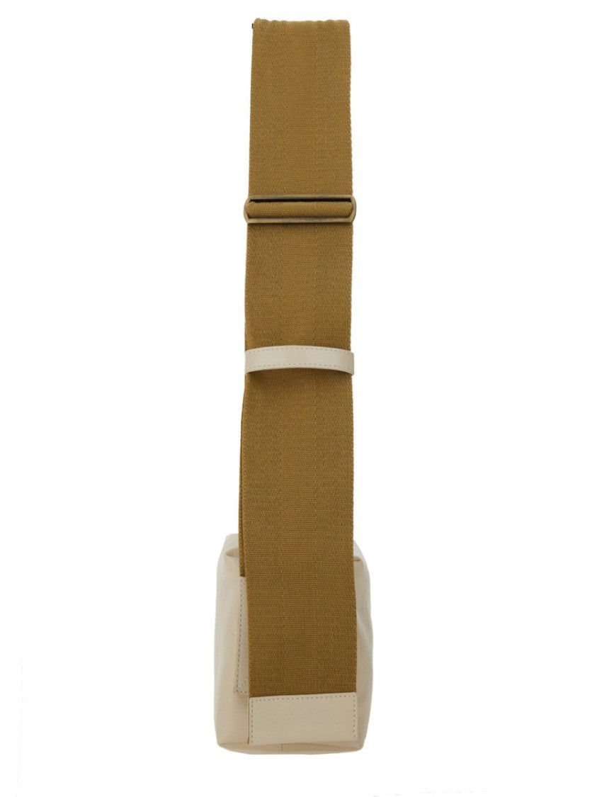 Uma Wang Structured Contrasting Fabric Shoulder Bag