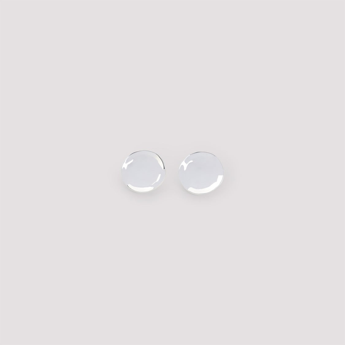 Phoebe Philo Medallion Dish Silver Sterling Earrings