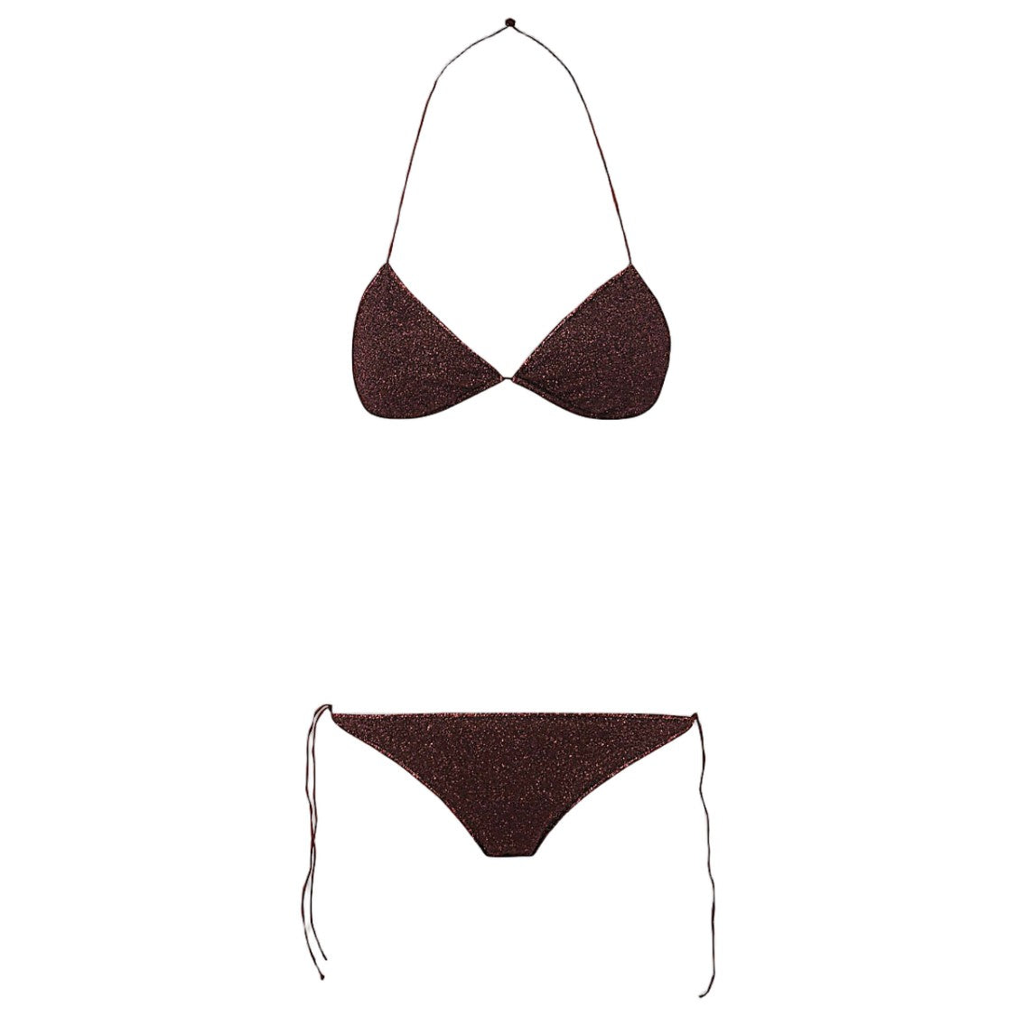 Oséree Deep Brown Two-Piece Bikini Set