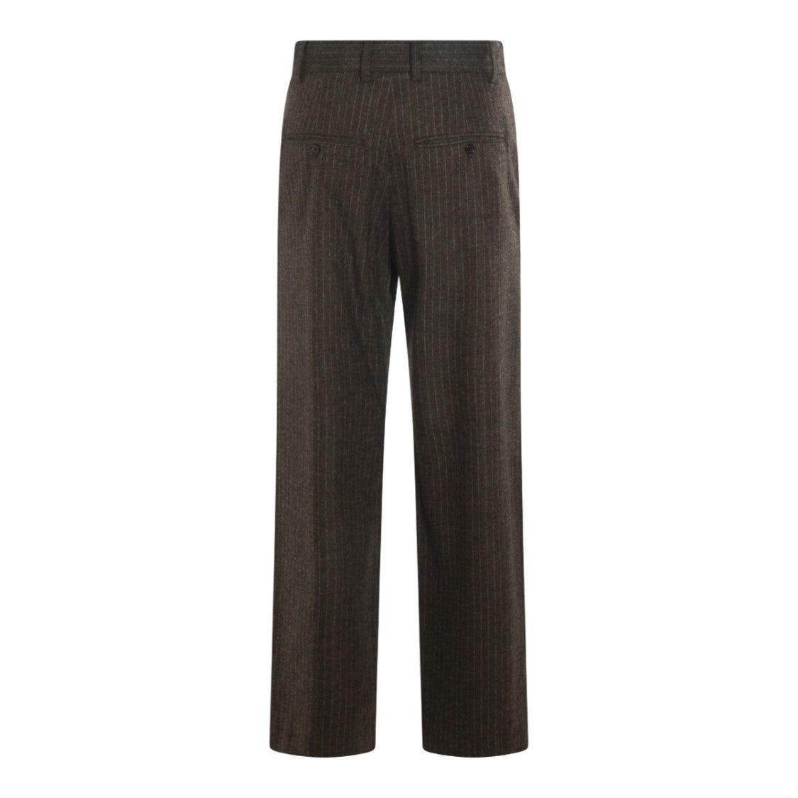 Isabel Marant High-Waisted Straight-Leg Trousers With Subtle Pinstripe Design