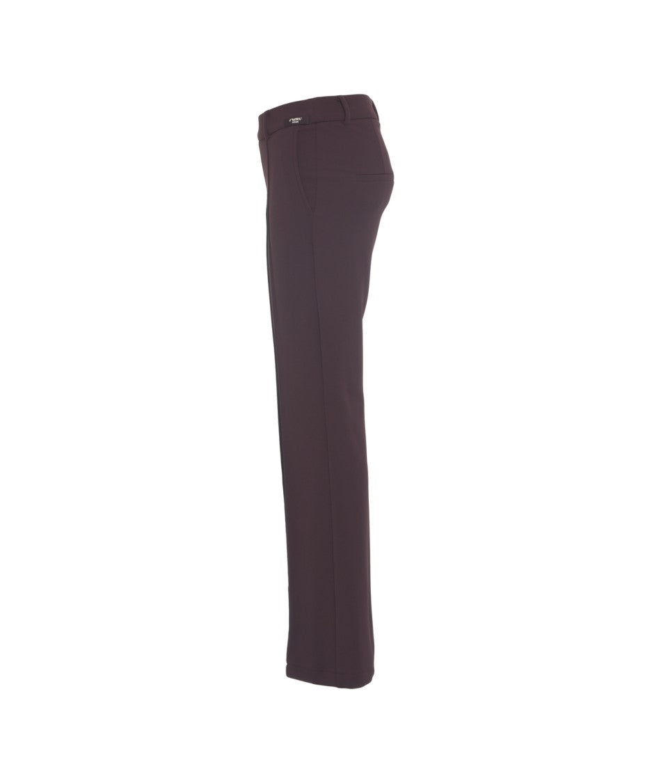 Cambio Flared Trousers With Stitched Pleats