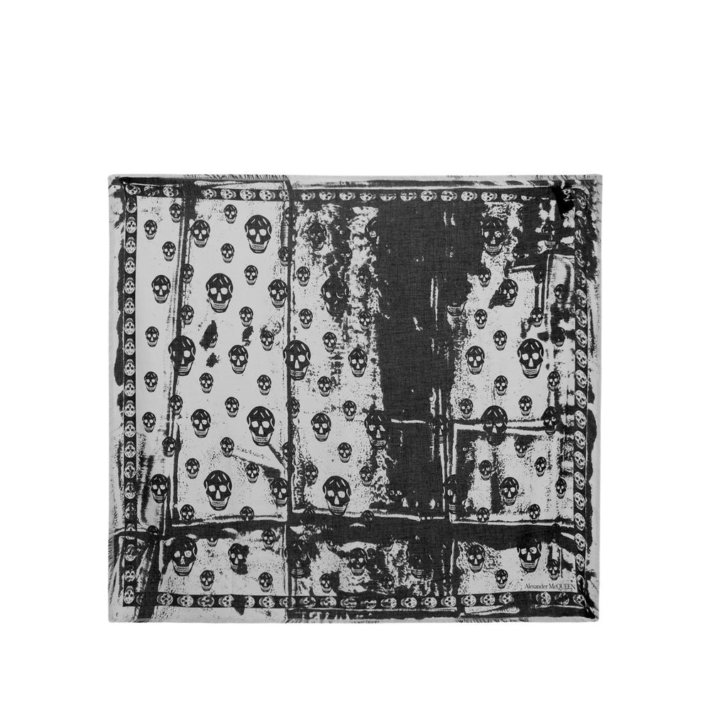 Alexander Mcqueen Folded Classic Scarf - Canvas - Ivory/Black