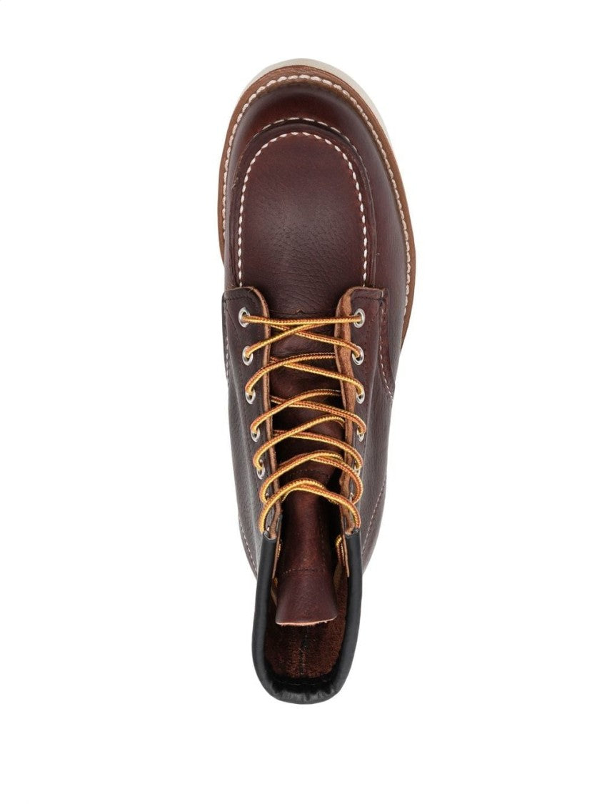 Red Wing Classic Moc Lace-Up Boots With Piped Detailing