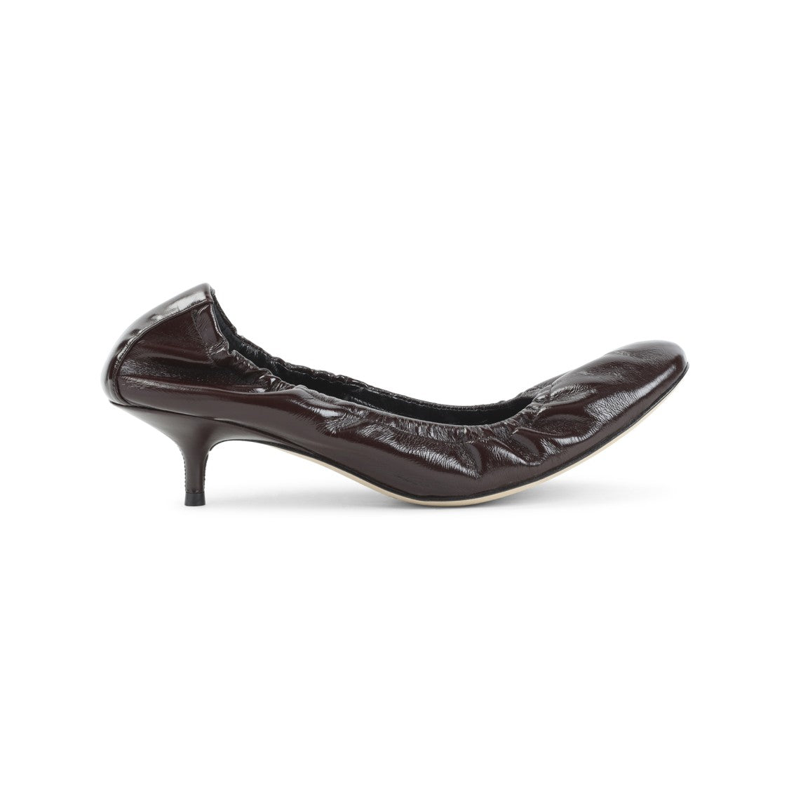 Phoebe Philo Refined Brown Calf Leather Pumps