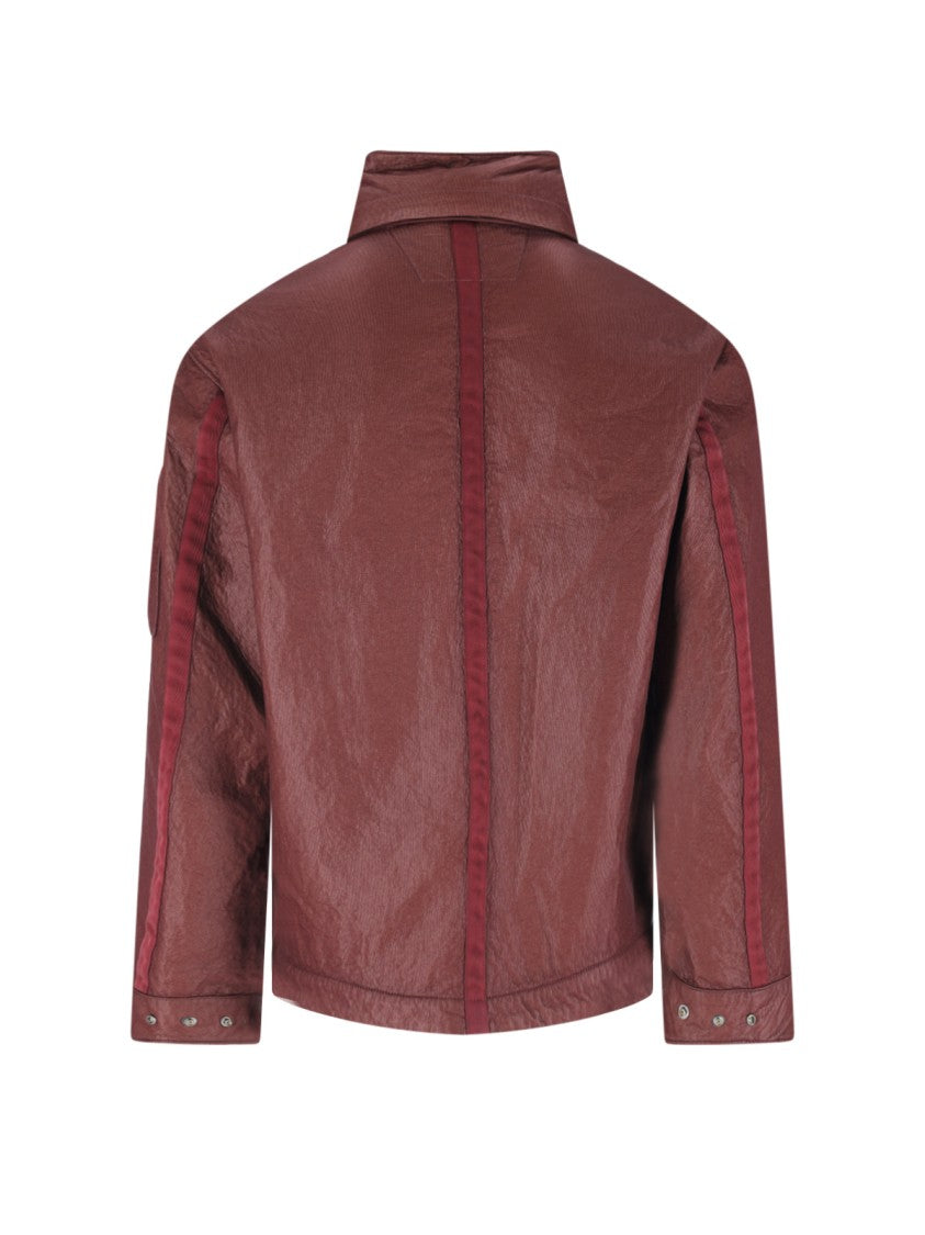 C.P. Company Burgundy Bi-Face Reversible Nylon Jacket