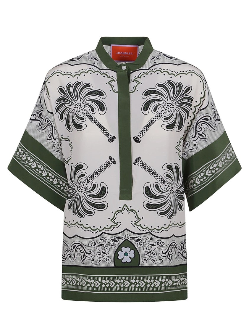 La Double J Multicolored Silk Shirt With Relaxed Fit