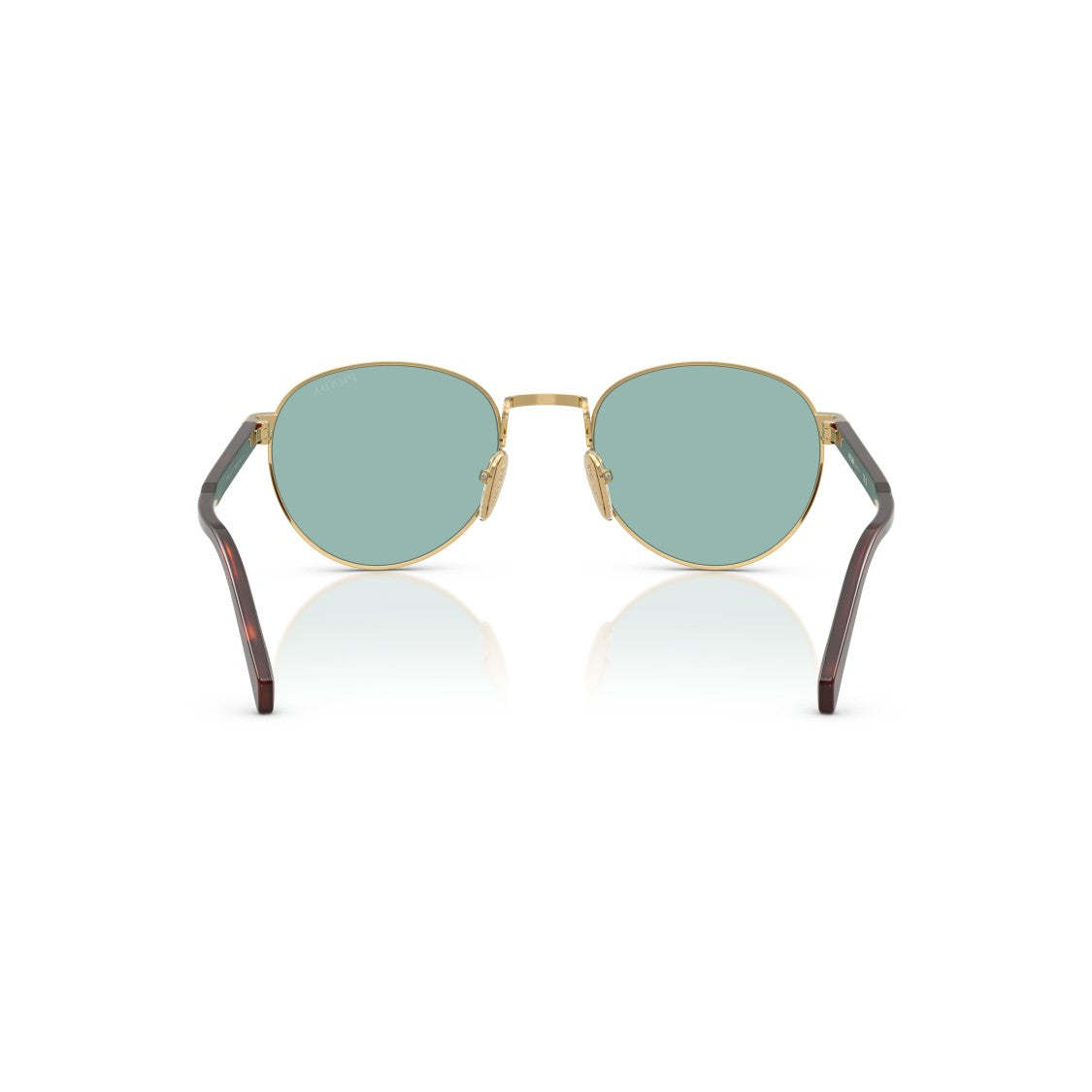 Prada 0Pr B51s Round Green-Tinted Lenses