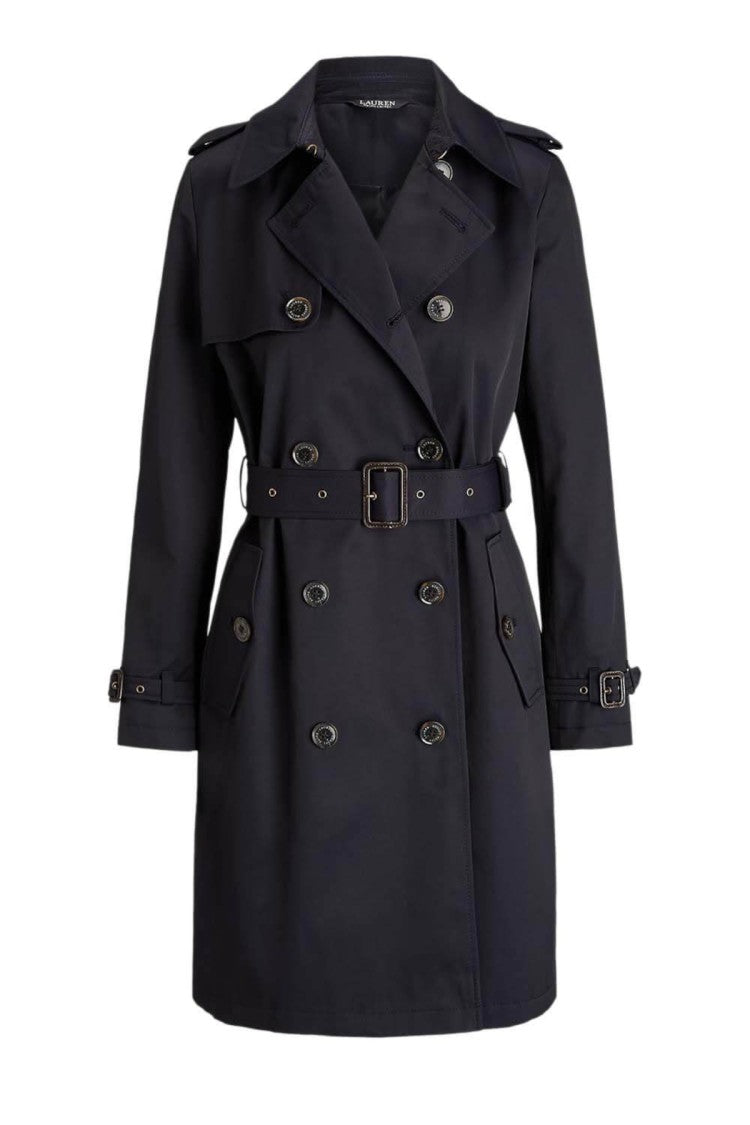 Lauren Ralph Lauren Navy Blue Double Breasted Lined Coat