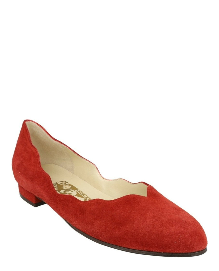 Ferragamo Turchina Archive Limited Edition 1960S Suede Ballet Flats